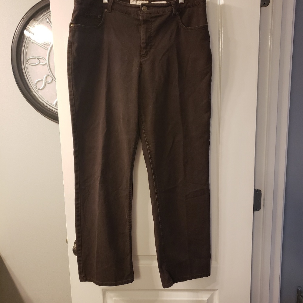 Jones New York sport brown pants size 14